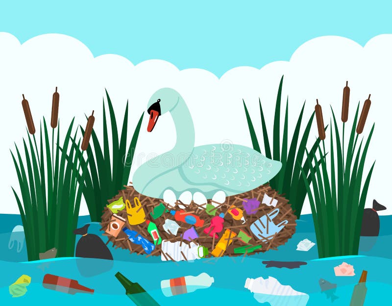 Polluted River Clipart