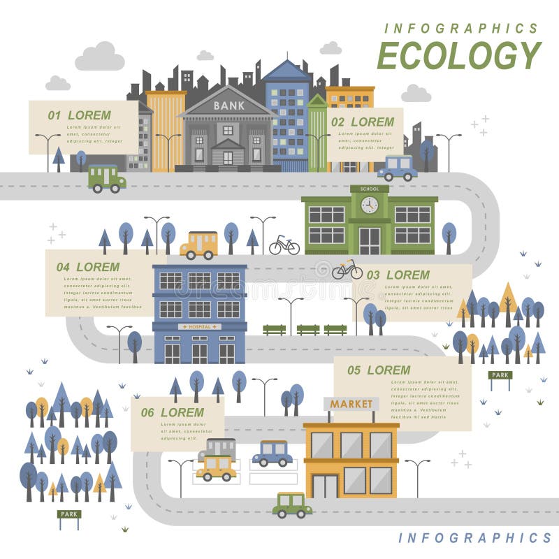 Ecology flat design vector illustration Ecology flat design vector illustration