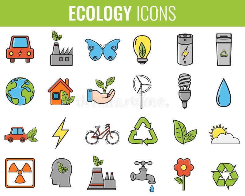 Ecology icons set. Icons for renewable energy, green technology. Hand drawn. Vector vector illustration Ecology icons set. Icons for renewable energy, green technology. Hand drawn. Vector vector illustration
