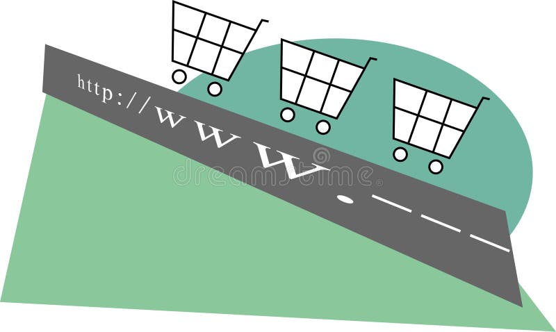ECommerce royalty free illustration