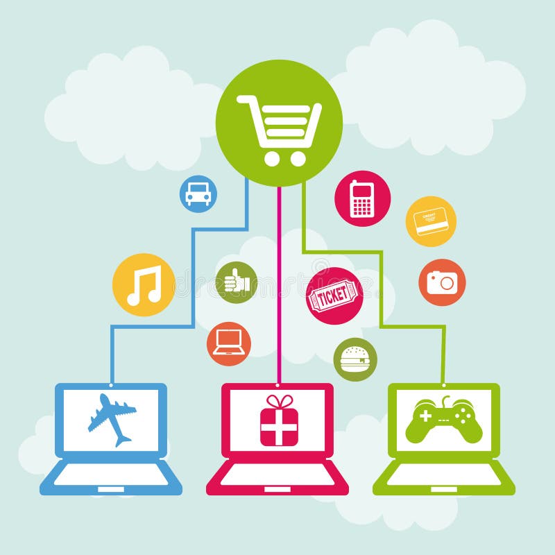 Ecommerce stock illustration