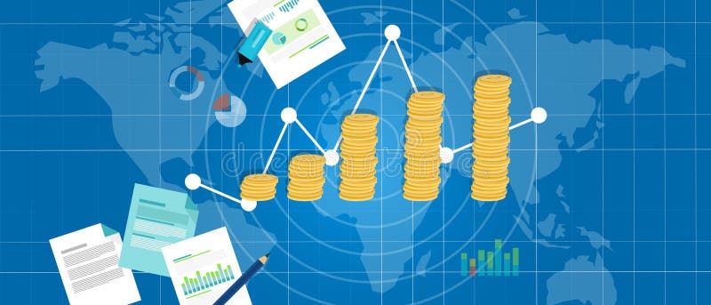 Economic gdp growth domestic product royalty free illustration Economic gdp growth domestic product royalty free illustration