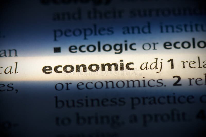 Economic stock image. Image of english, text, etymology 161578767