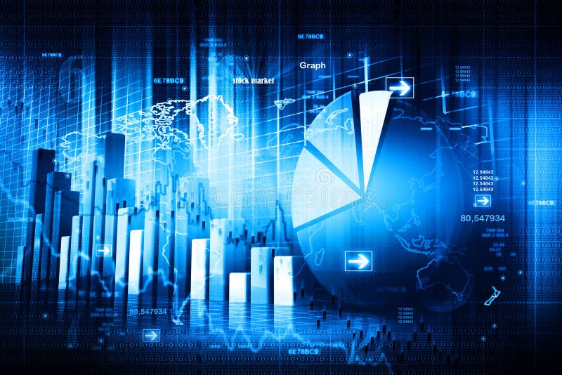 Economische effectenbeursgrafiek stock afbeelding Economische effectenbeursgrafiek stock afbeelding