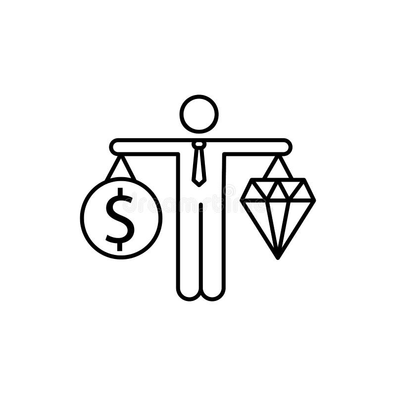 Economy, values, balance icon. Element of business icon royalty free illustration Economy, values, balance icon. Element of business icon royalty free illustration