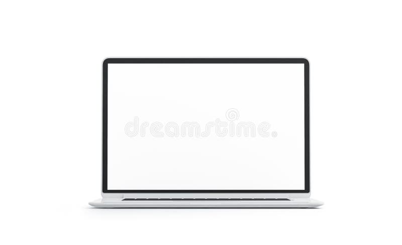 Ecran alb gol pentru notebook-uri, izolați royalty free illustration