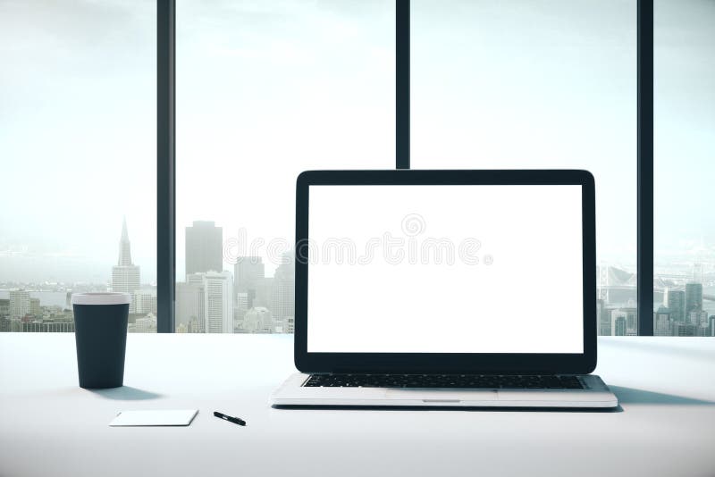 Ecran gol laptop royalty free illustration