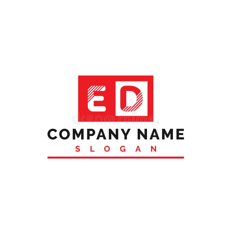 ED Logo Design. ED Letter Logo Vector Illustration - Vector Stock ...