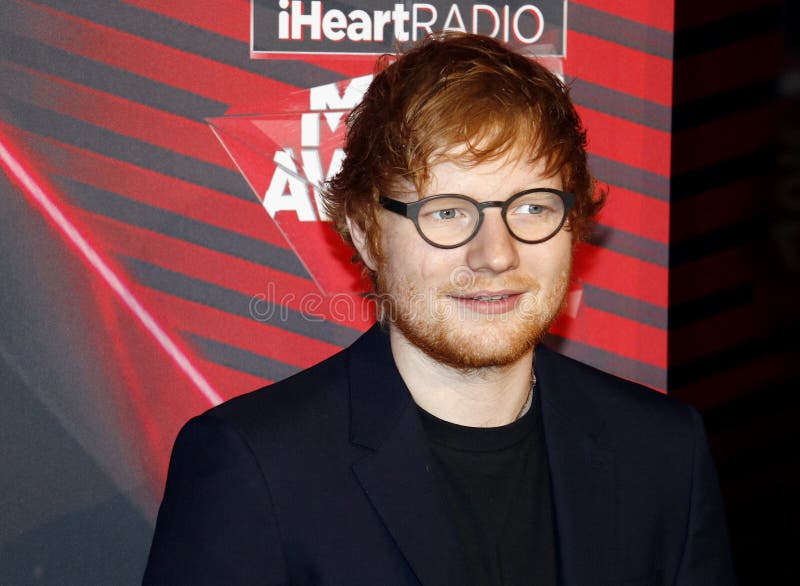 Ed Sheeran at the 2017 iHeartRadio Music Awards held at the Forum in Inglewood, USA on March 5, 2017.