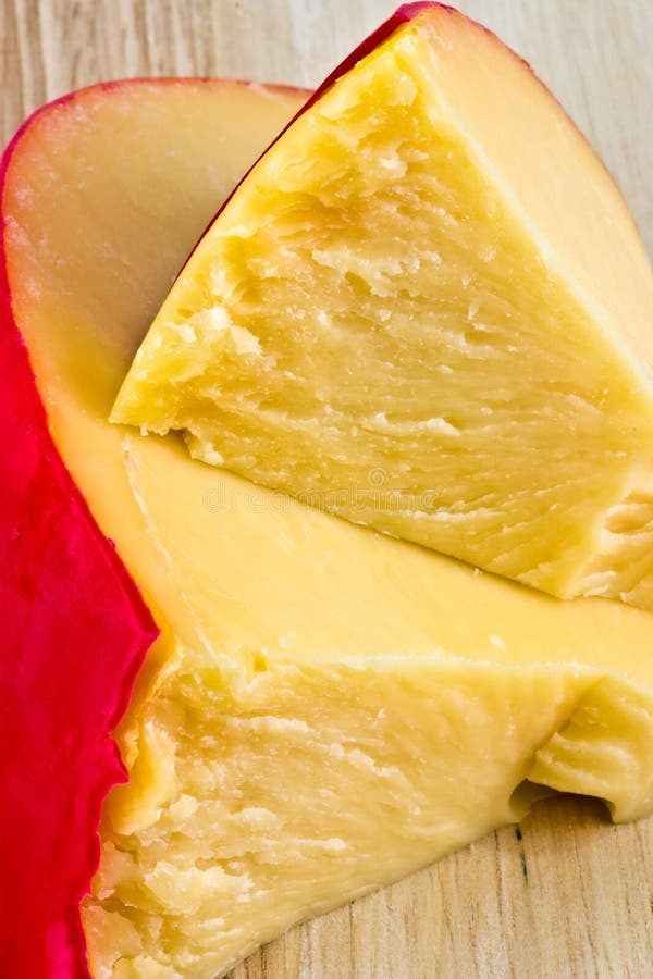 Edam cheese stock image. Image of wedge, dairy, closeup 27496535