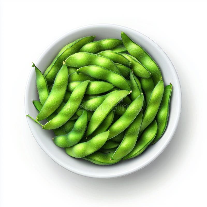 Edamame Bowl Fresh och Green royaltyfri bild