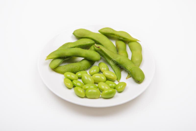 Edamame Japanese Traditional Soy Beans Appetizer Stock Image Image