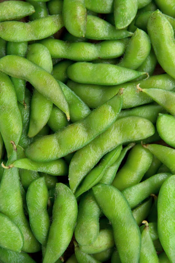 Edamame soy beans background