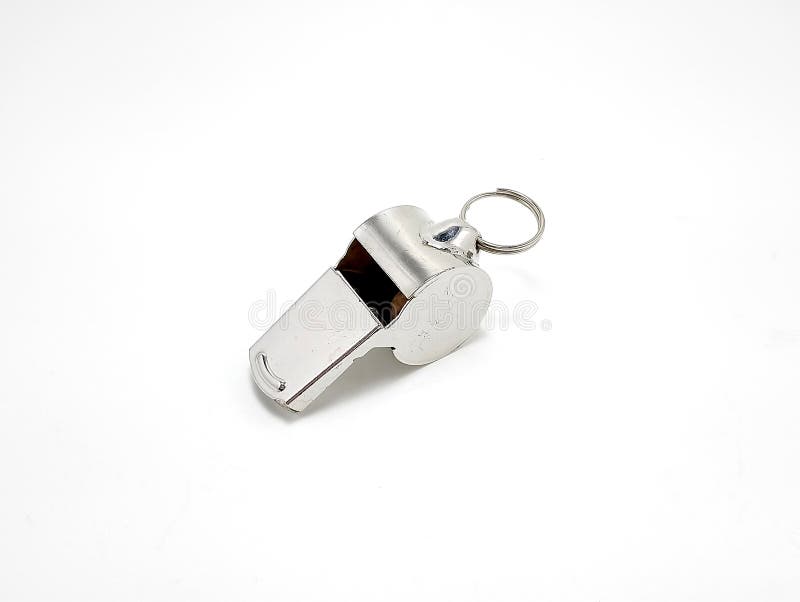 Stainless steel whistle blower use to blow hard and call for emergencies. Stainless steel whistle blower use to blow hard and call for emergencies