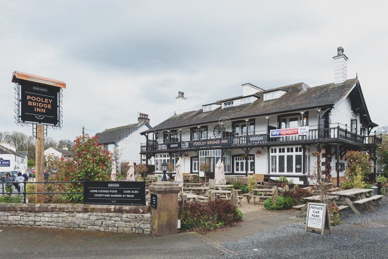 Pooley Bridge Inn, accommodation located in Pooley Bridge village near Ullswater, English lake in the Lake District, England