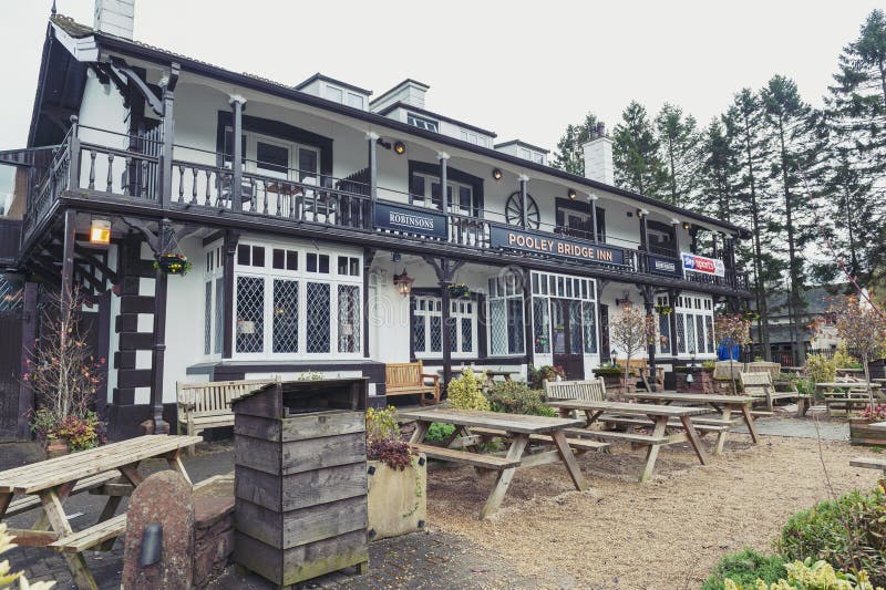 Pooley Bridge Inn, accommodation located in Pooley Bridge village near Ullswater, English lake in the Lake District, England