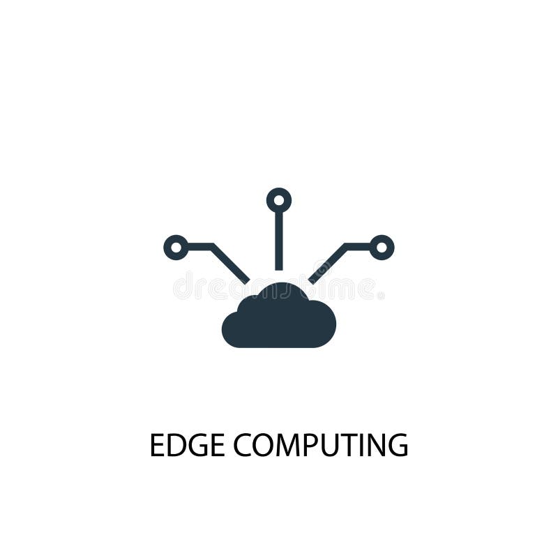 Edge Computing icon. Simple element stock illustration