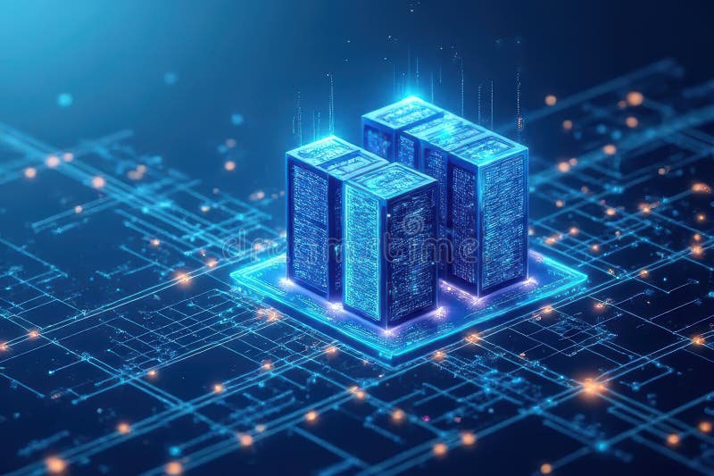 Edge Computing Illustrations vector illustration