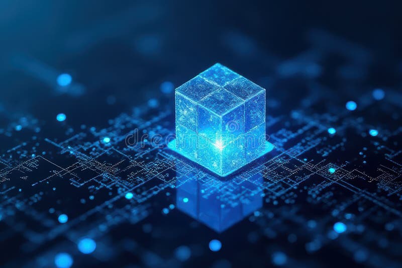 Edge Computing Visualization stock illustration