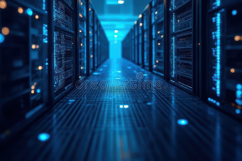 Edge Computing Visualization stock illustration
