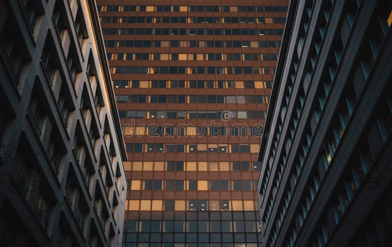 Edifici per uffici corporativi fotografia stock Edifici per uffici corporativi fotografia stock
