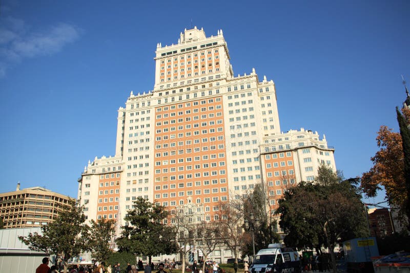 Edificio西班牙在马德里，西班牙 库存图片