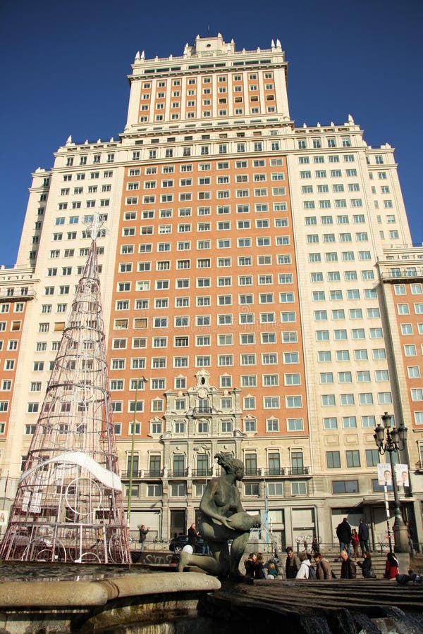 Edificio西班牙在马德里，西班牙 库存图片