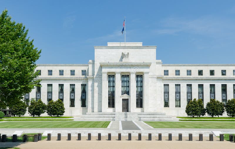 Edificio de los Estados Unidos de América los E.E.U.U. Federal Reserve