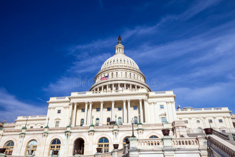 Edificio del Capitolio de los Estados Unidos imagenes de archivo