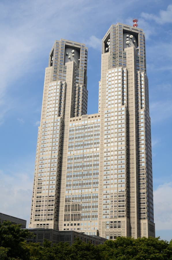Edificio metropolitana del gobierno de Tokio foto de archivo libre de regalías Edificio metropolitana del gobierno de Tokio foto de archivo libre de regalías