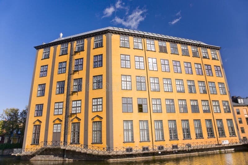 Edificio plano del hierro, Norrkoping foto de archivo libre de regalías