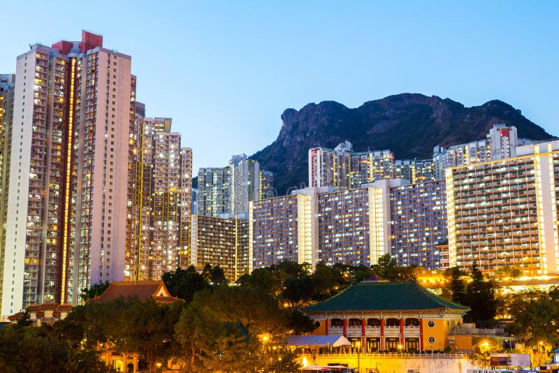 Edificio residencial de Kowloon imágenes de archivo libres de regalías Edificio residencial de Kowloon imágenes de archivo libres de regalías