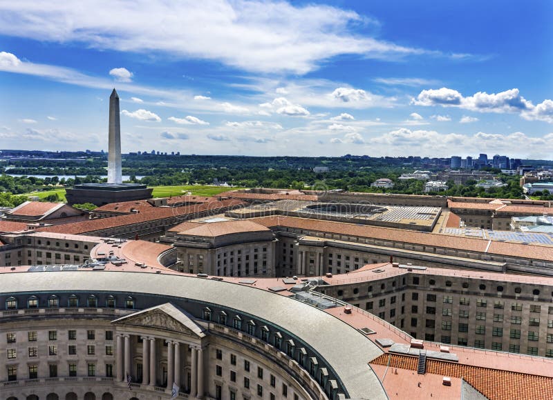 Edificios del gobierno del Monumento a Washington EPA Orange