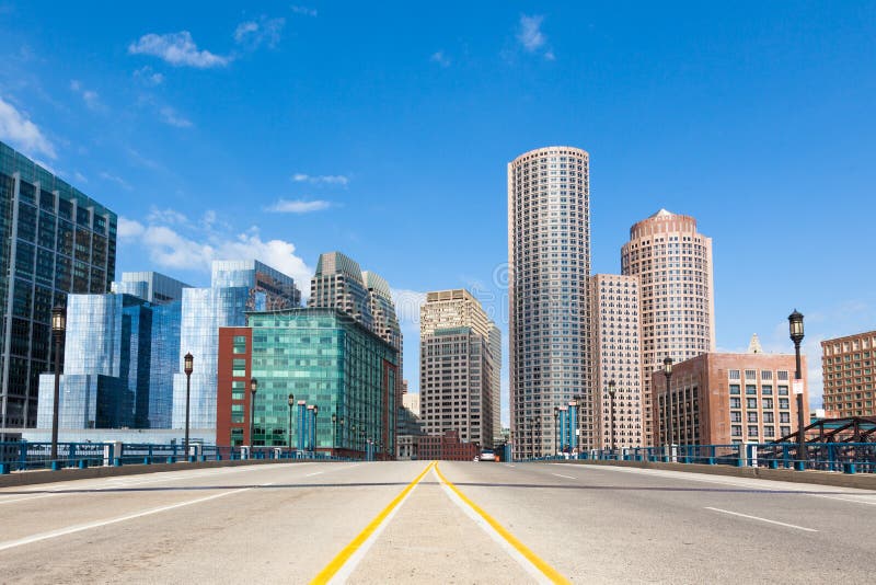 Modern buildings in The financial district in Boston USA. Modern buildings in The financial district in Boston USA