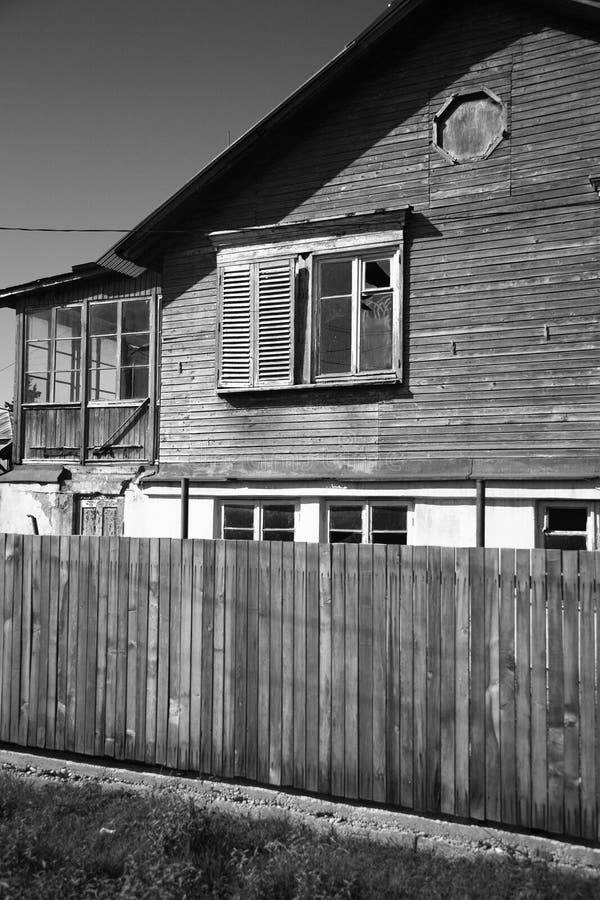 Edifício de madeira antigo fotografia de stock royalty free