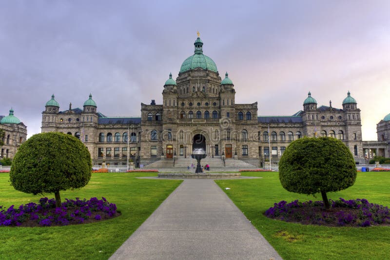 Edifício do parlamento em Victoria, BC, Canadá foto de stock Edifício do parlamento em Victoria, BC, Canadá foto de stock
