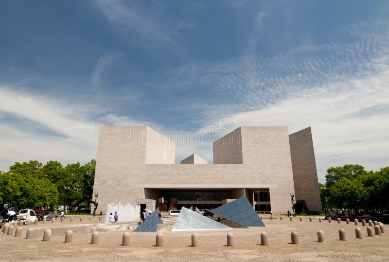 Edifício moderno--National Gallery dos E.U. da arte imagens de stock Edifício moderno--National Gallery dos E.U. da arte imagens de stock