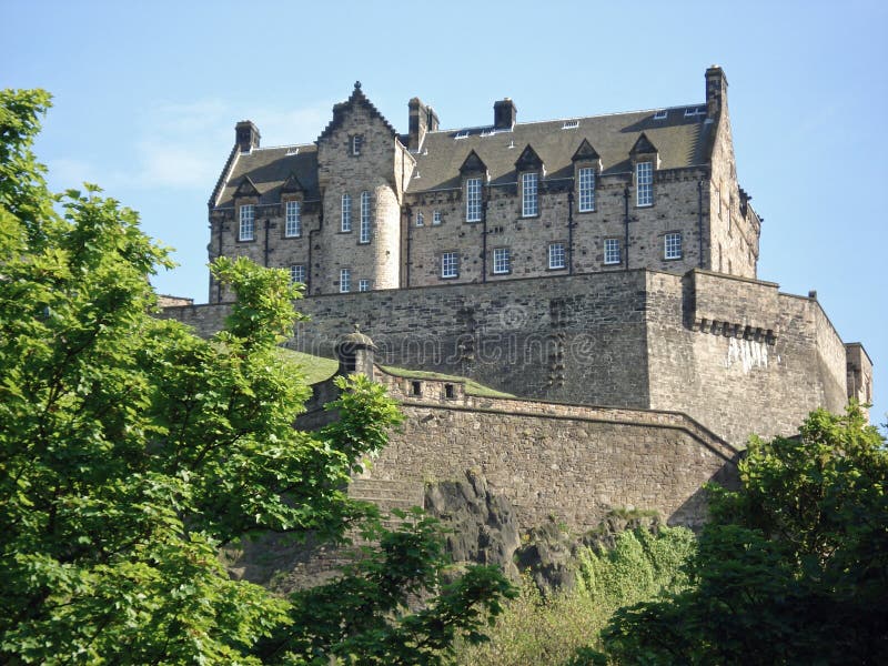 Edinburgh Castle stock image. Image of landmark, europe - 6736705