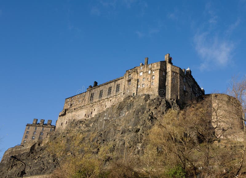 Edinburgh Castle stock photo. Image of scotland, stone - 9045830