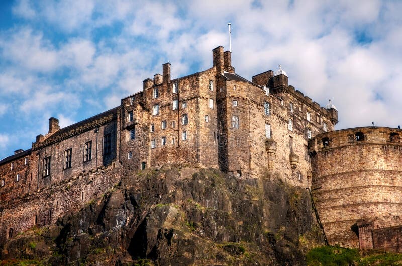 Skyline of Edinburgh, Scotland from Calton Hill at Night Stock Image ...