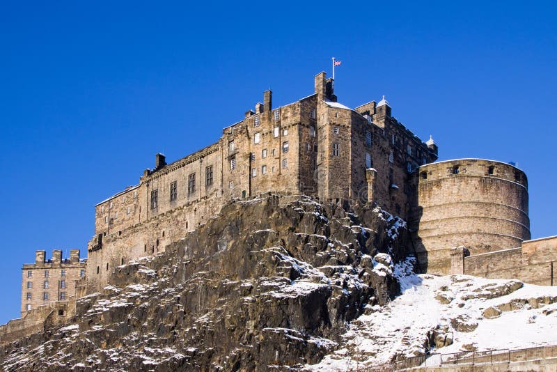 Edinburgh Castle In Snow