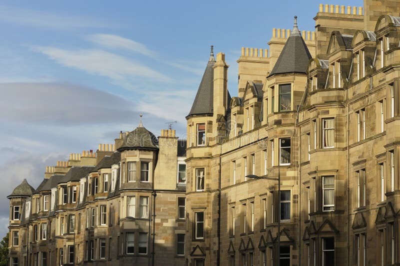 Edinburgh Real Estate; Hope Terrace Stock Photo Image of market