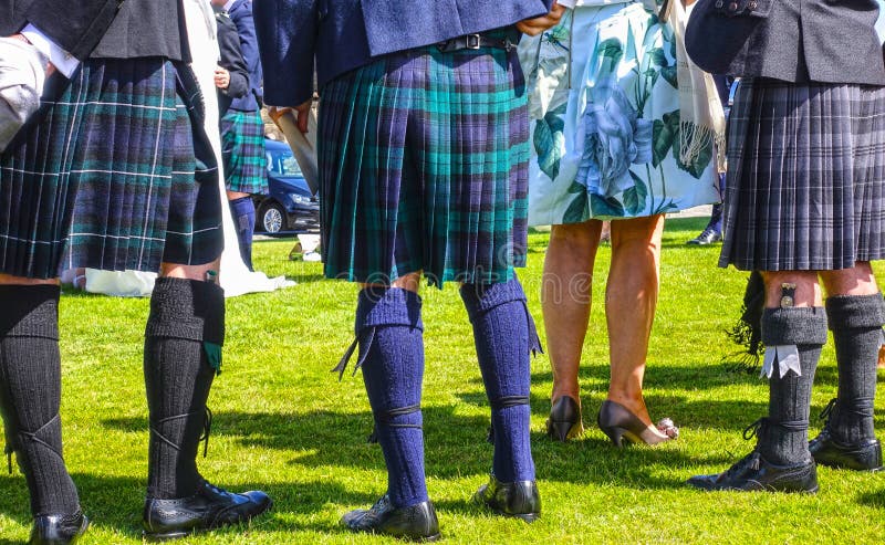 Edinburgh, people wearing traditional Scottish kilts royalty free stock images Edinburgh, people wearing traditional Scottish kilts royalty free stock images
