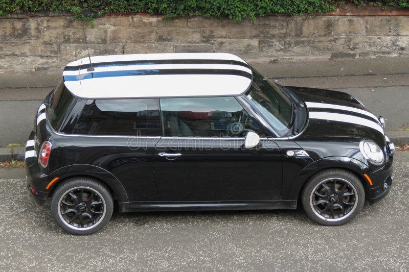 Black Mini Cooper editorial photography. Image of white - 115594217