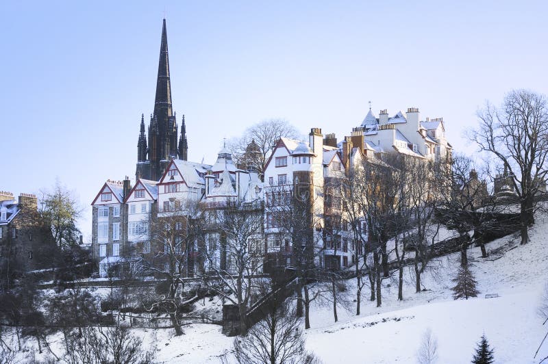 Edinburgh In The Snow Royalty Free Stock Images Image 16473219