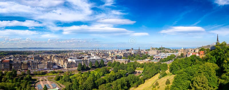 Edinburgh-Stadtbildpanorama Schottland Großbritannien stockbilder Edinburgh-Stadtbildpanorama Schottland Großbritannien stockbilder