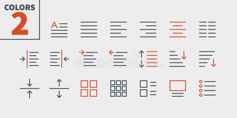 Edit text Pixel Perfect Well-crafted Vector Thin Line Icons 48x48 Ready for 24x24 Grid for Web Graphics and Apps with vector illustration