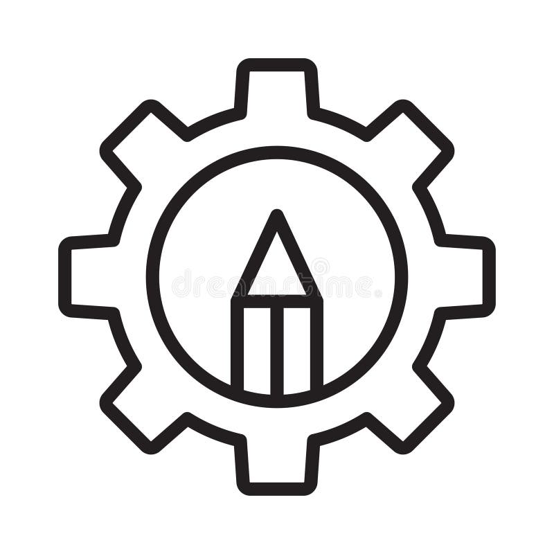 Edit thin line vector icon vector illustration