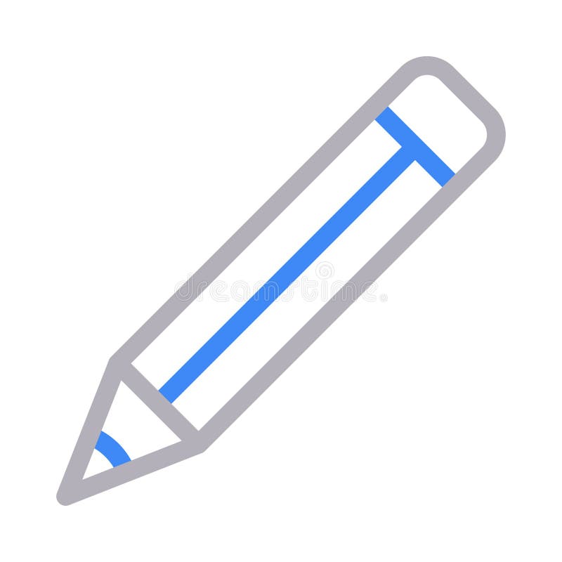 Edit thin color line vector icon vector illustration