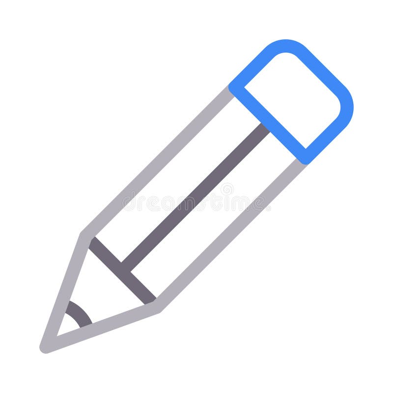 Edit thin color line vector icon royalty free illustration